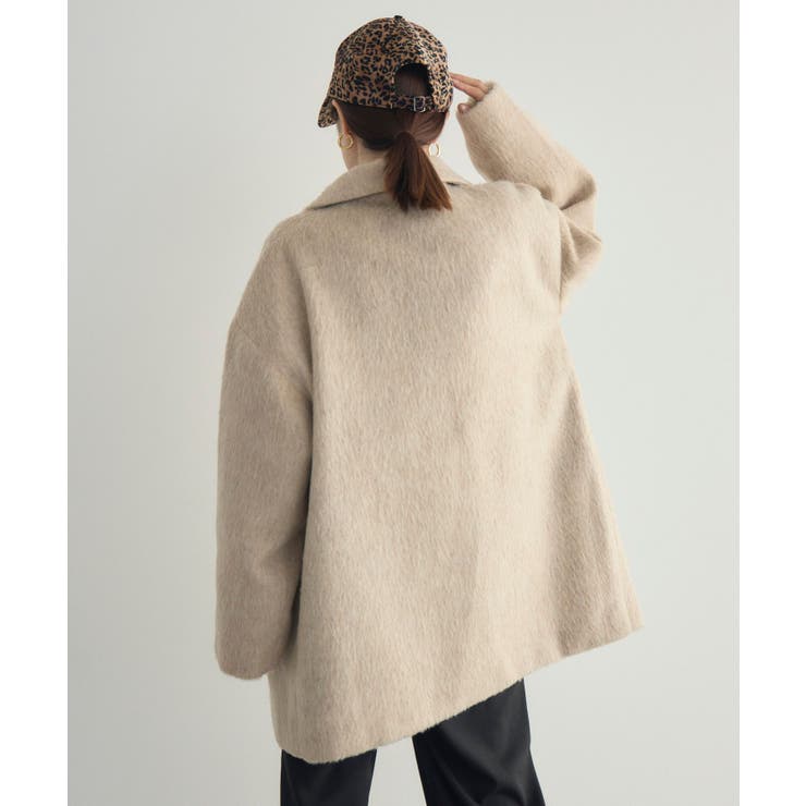 【WEB限定】シャギーダブルブレストコート | RETRO GIRL | 詳細画像4 