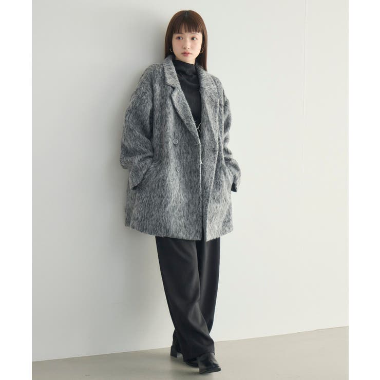 【WEB限定】シャギーダブルブレストコート | RETRO GIRL | 詳細画像46 