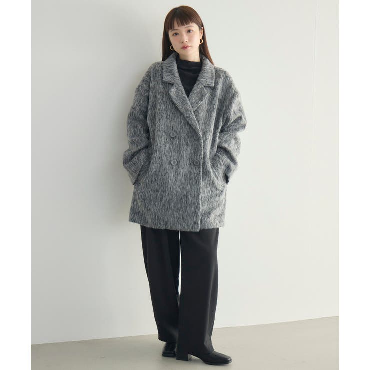 【WEB限定】シャギーダブルブレストコート | RETRO GIRL | 詳細画像47 