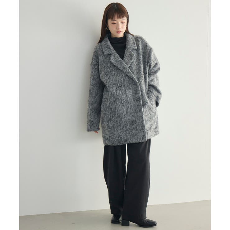 【WEB限定】シャギーダブルブレストコート | RETRO GIRL | 詳細画像48 