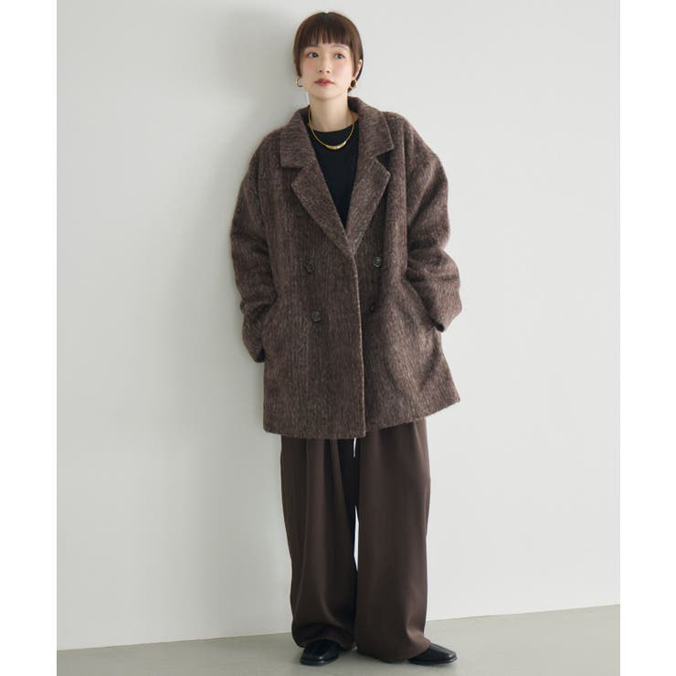 【WEB限定】シャギーダブルブレストコート | RETRO GIRL | 詳細画像49 