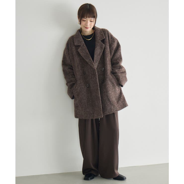 【WEB限定】シャギーダブルブレストコート | RETRO GIRL | 詳細画像50 