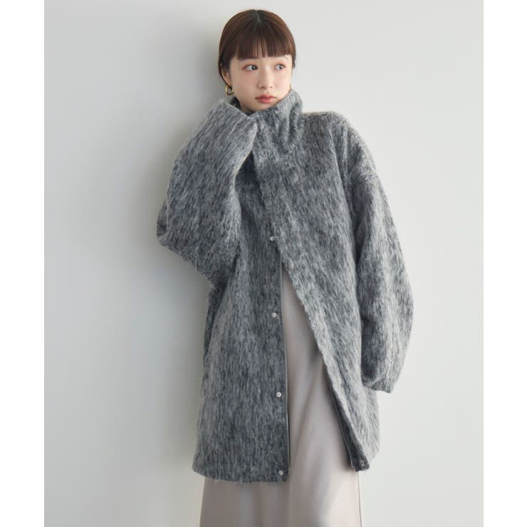 【WEB限定】シャギースタンドカラーコート | RETRO GIRL | 詳細画像19 