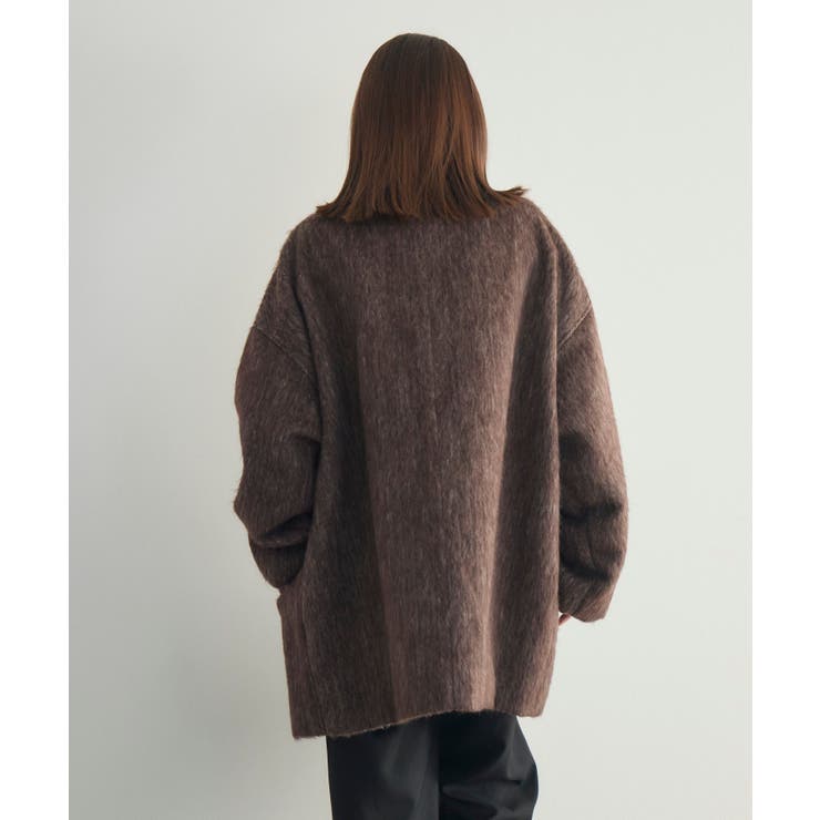 【WEB限定】シャギースタンドカラーコート | RETRO GIRL | 詳細画像24 