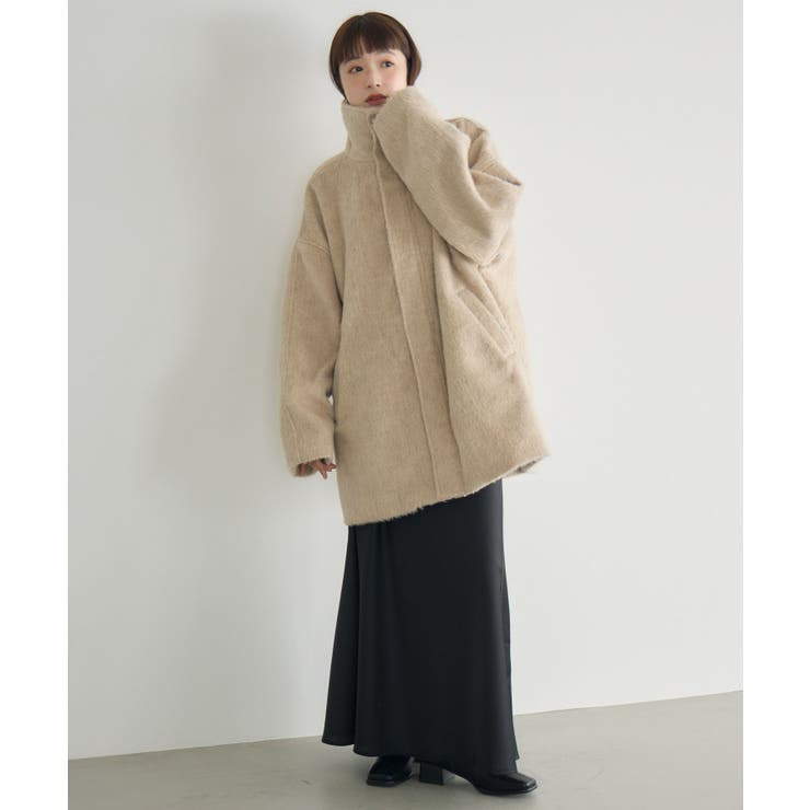 【WEB限定】シャギースタンドカラーコート | RETRO GIRL | 詳細画像26 