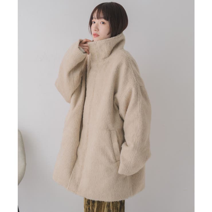 【WEB限定】シャギースタンドカラーコート | RETRO GIRL | 詳細画像35 