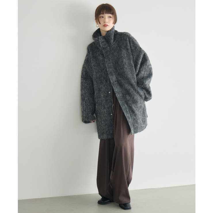 【WEB限定】シャギースタンドカラーコート | RETRO GIRL | 詳細画像40 
