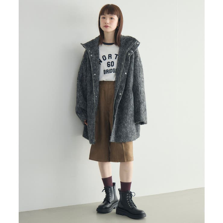 【WEB限定】シャギースタンドカラーコート | RETRO GIRL | 詳細画像45 