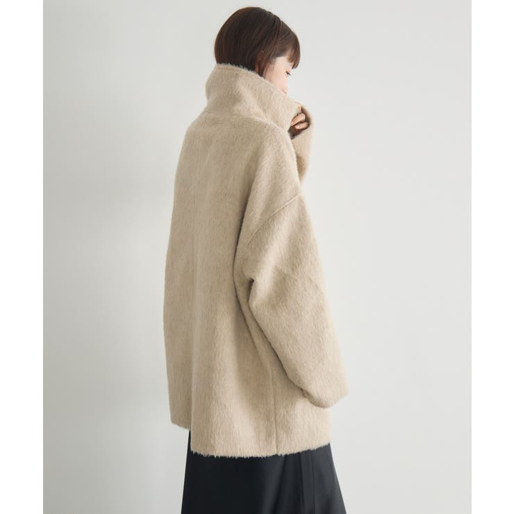 【WEB限定】シャギースタンドカラーコート | RETRO GIRL | 詳細画像7 
