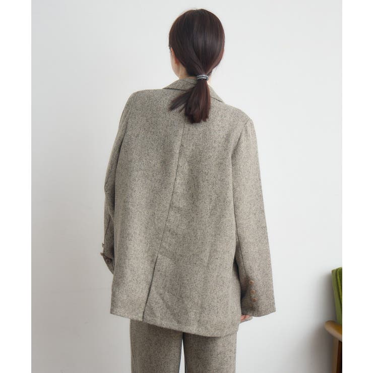 【WEB限定】ツイードダブルブレストテーラー | RETRO GIRL | 詳細画像13 