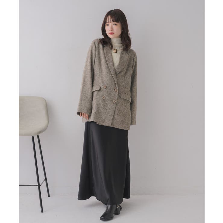 【WEB限定】ツイードダブルブレストテーラー | RETRO GIRL | 詳細画像24 