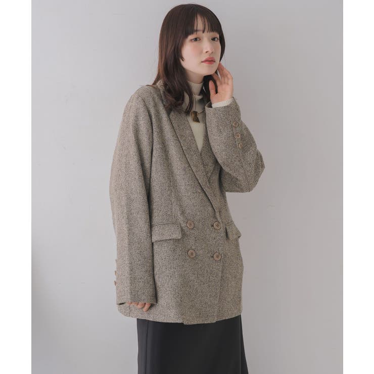 【WEB限定】ツイードダブルブレストテーラー | RETRO GIRL | 詳細画像26 
