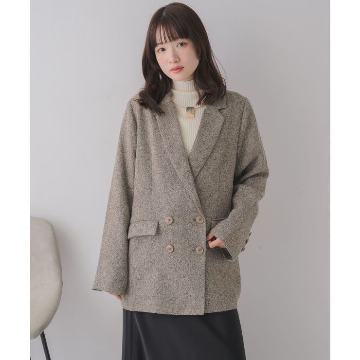 【WEB限定】ツイードダブルブレストテーラー | RETRO GIRL | 詳細画像27 