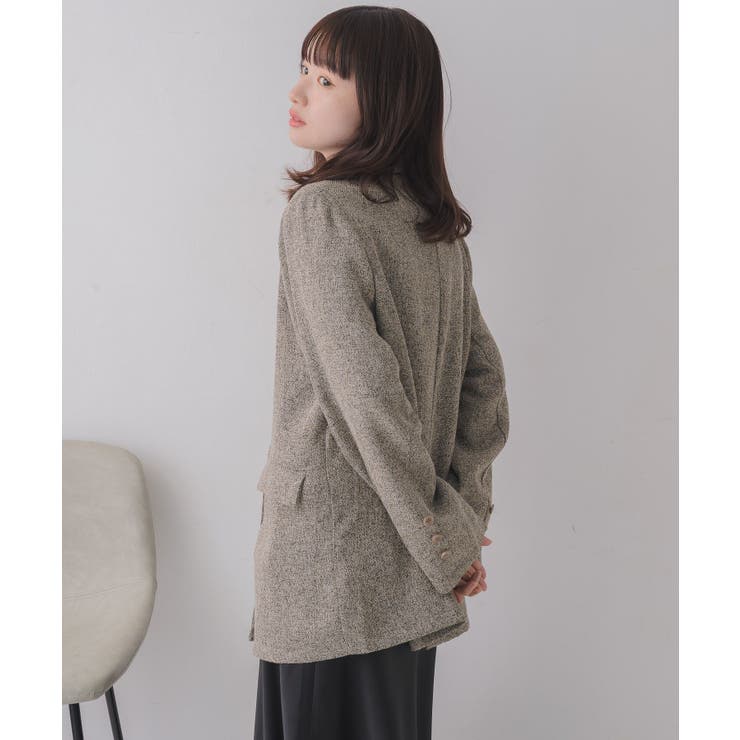 【WEB限定】ツイードダブルブレストテーラー | RETRO GIRL | 詳細画像28 