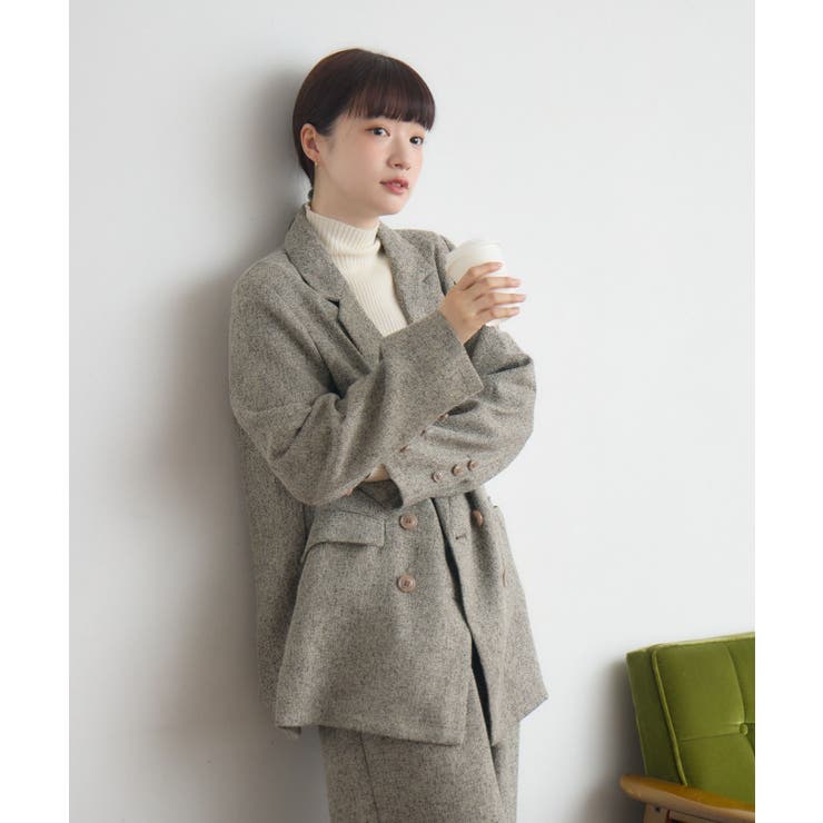 【WEB限定】ツイードダブルブレストテーラー | RETRO GIRL | 詳細画像3 