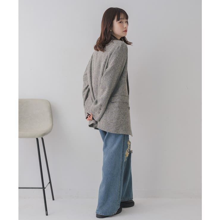 【WEB限定】ツイードダブルブレストテーラー | RETRO GIRL | 詳細画像35 