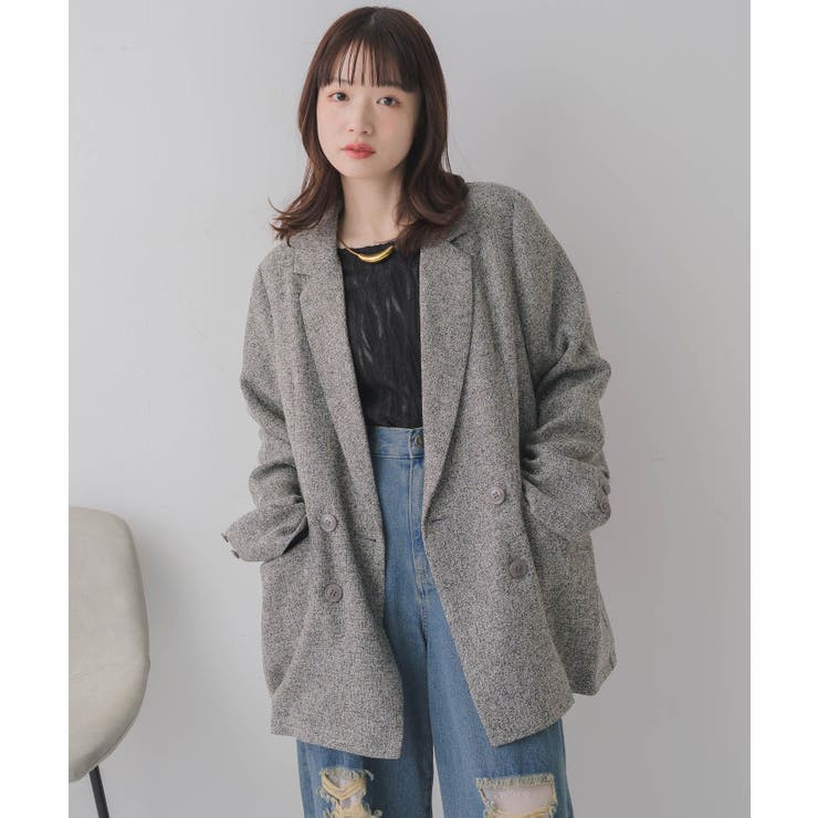 【WEB限定】ツイードダブルブレストテーラー | RETRO GIRL | 詳細画像36 