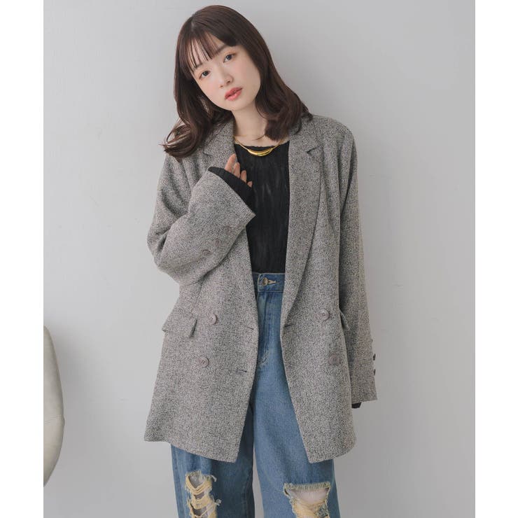 【WEB限定】ツイードダブルブレストテーラー | RETRO GIRL | 詳細画像37 