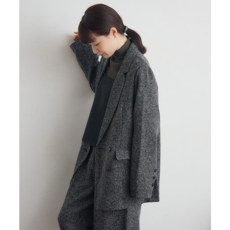 【WEB限定】ツイードダブルブレストテーラー | RETRO GIRL | 詳細画像5 