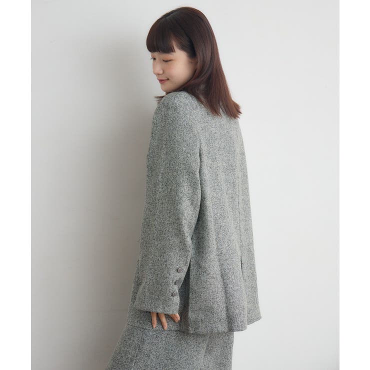 【WEB限定】ツイードダブルブレストテーラー | RETRO GIRL | 詳細画像9 