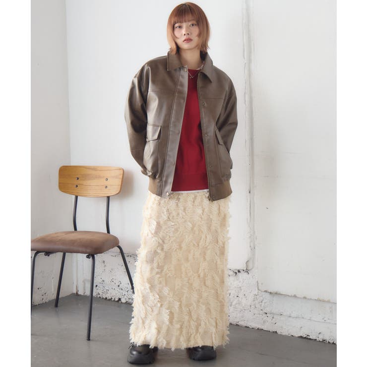 Fレザーブルゾン | RETRO GIRL | 詳細画像18 