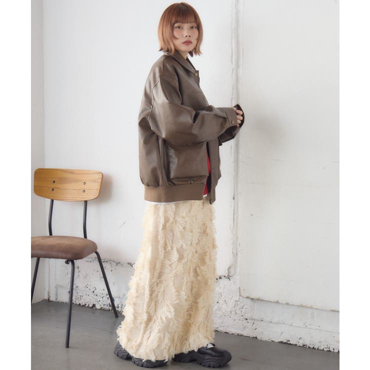Fレザーブルゾン | RETRO GIRL | 詳細画像19 