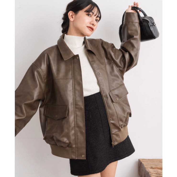 Fレザーブルゾン | RETRO GIRL | 詳細画像26 