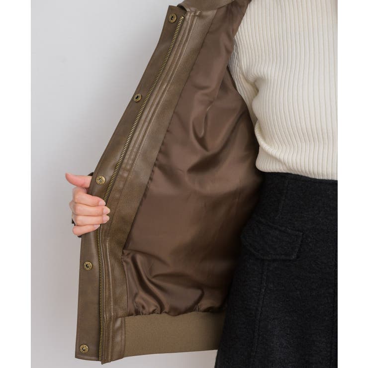 Fレザーブルゾン | RETRO GIRL | 詳細画像36 