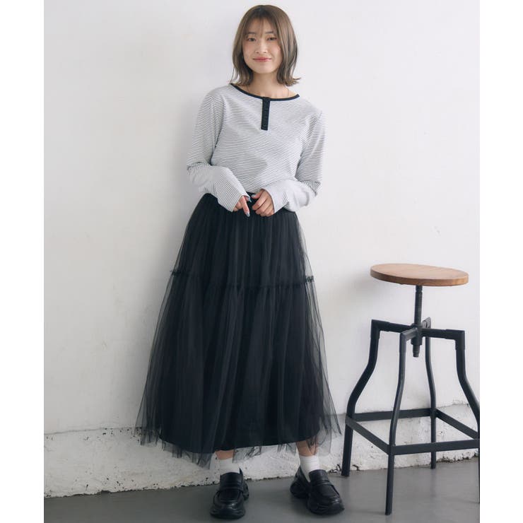 フリル切り替えチュールSK | RETRO GIRL | 詳細画像11 