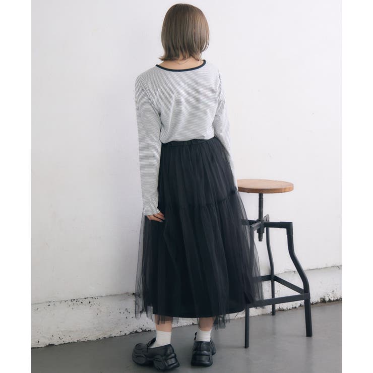 フリル切り替えチュールSK | RETRO GIRL | 詳細画像14 