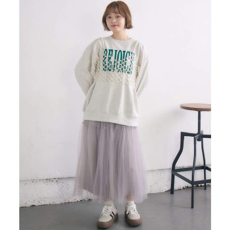 フリル切り替えチュールSK | RETRO GIRL | 詳細画像19 