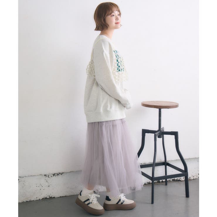 フリル切り替えチュールSK | RETRO GIRL | 詳細画像20 