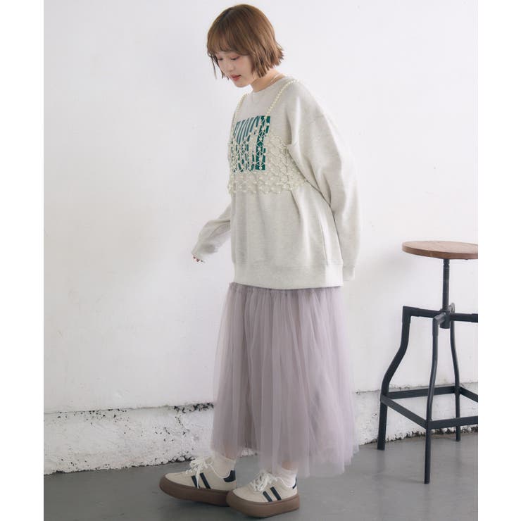 フリル切り替えチュールSK | RETRO GIRL | 詳細画像21 