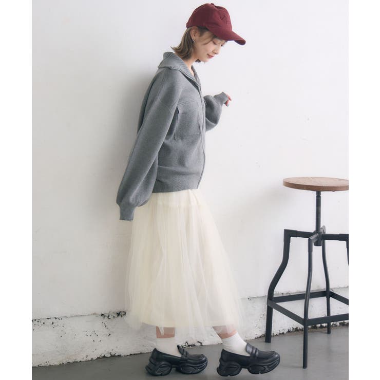 フリル切り替えチュールSK | RETRO GIRL | 詳細画像3 