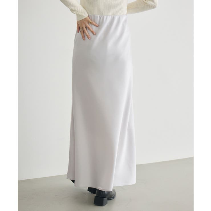 【WEB限定】ヴィンテージサテンロングスカート | RETRO GIRL | 詳細画像4 