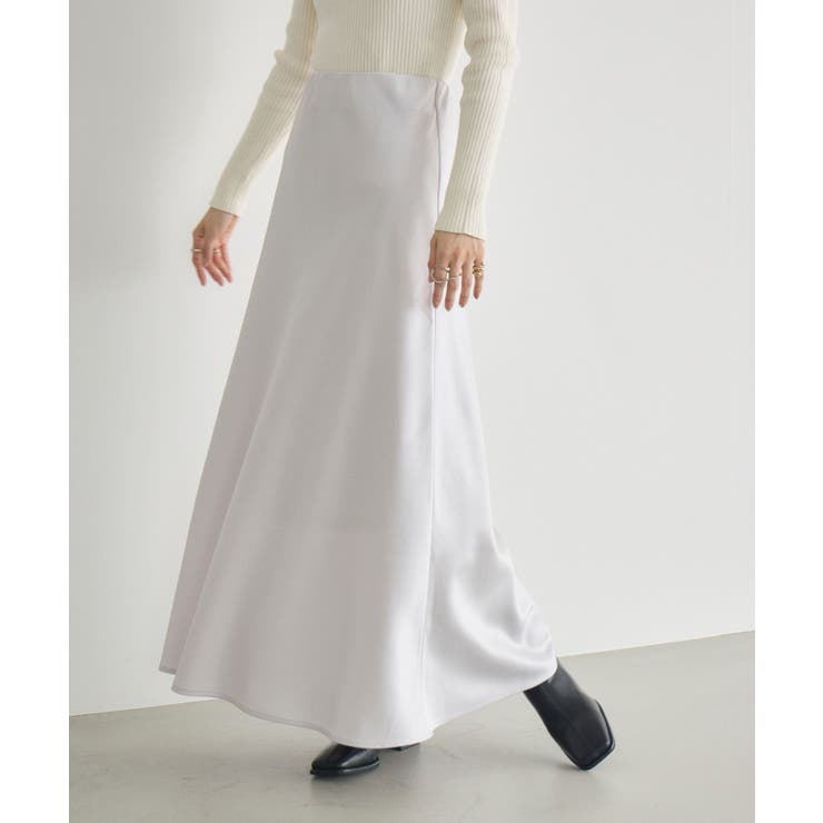 WHT3 | 【WEB限定】ヴィンテージサテンロングスカート | RETRO GIRL