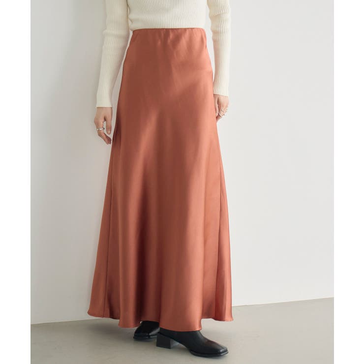 ORG0 | 【WEB限定】ヴィンテージサテンロングスカート | RETRO GIRL