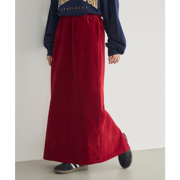 RED0 | 【WEB限定】カットコールロングスカート | RETRO GIRL