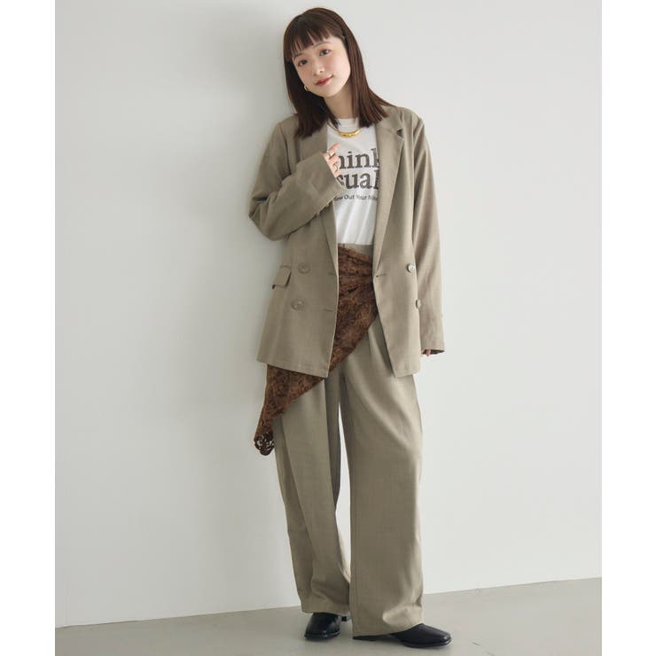 【WEB限定】タックワイドパンツ | RETRO GIRL | 詳細画像32 