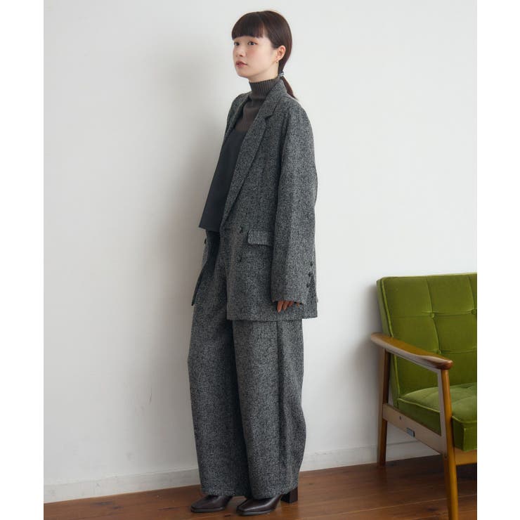 【WEB限定】ツイードタックワイドパンツ | RETRO GIRL | 詳細画像12 