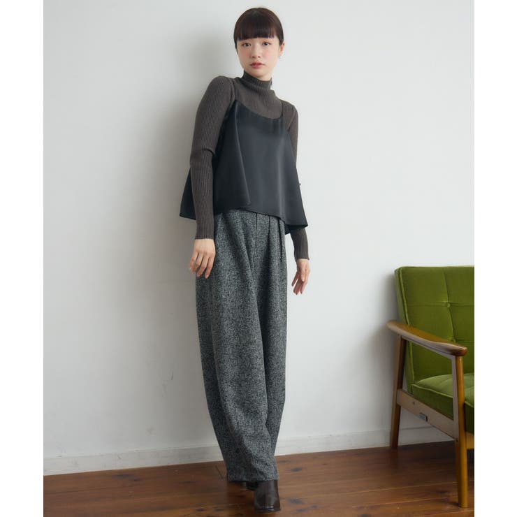【WEB限定】ツイードタックワイドパンツ | RETRO GIRL | 詳細画像13 