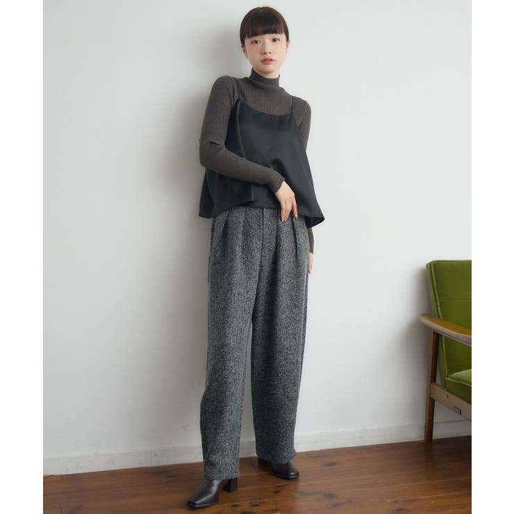 【WEB限定】ツイードタックワイドパンツ | RETRO GIRL | 詳細画像14 
