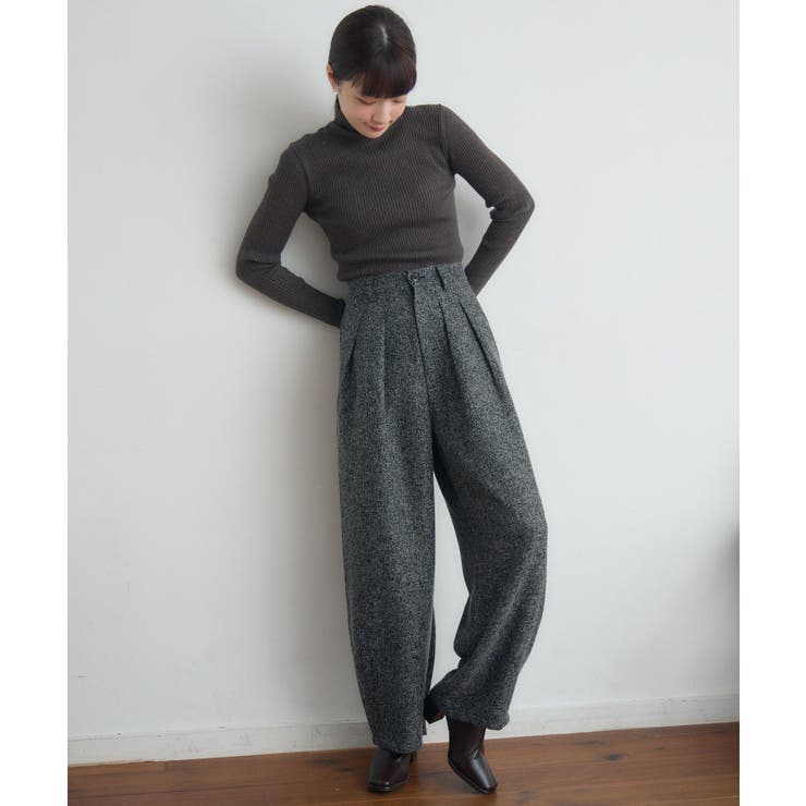 【WEB限定】ツイードタックワイドパンツ | RETRO GIRL | 詳細画像15 