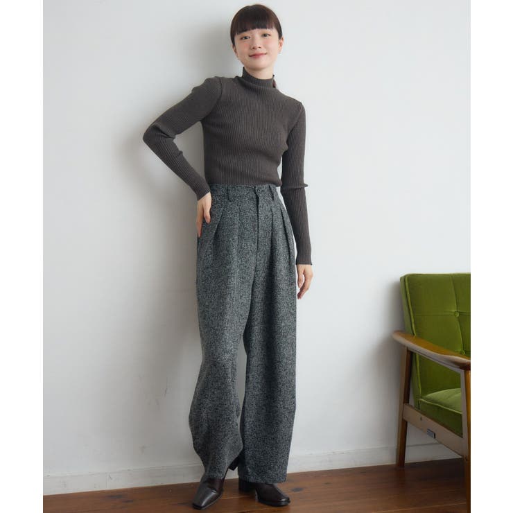 【WEB限定】ツイードタックワイドパンツ | RETRO GIRL | 詳細画像16 