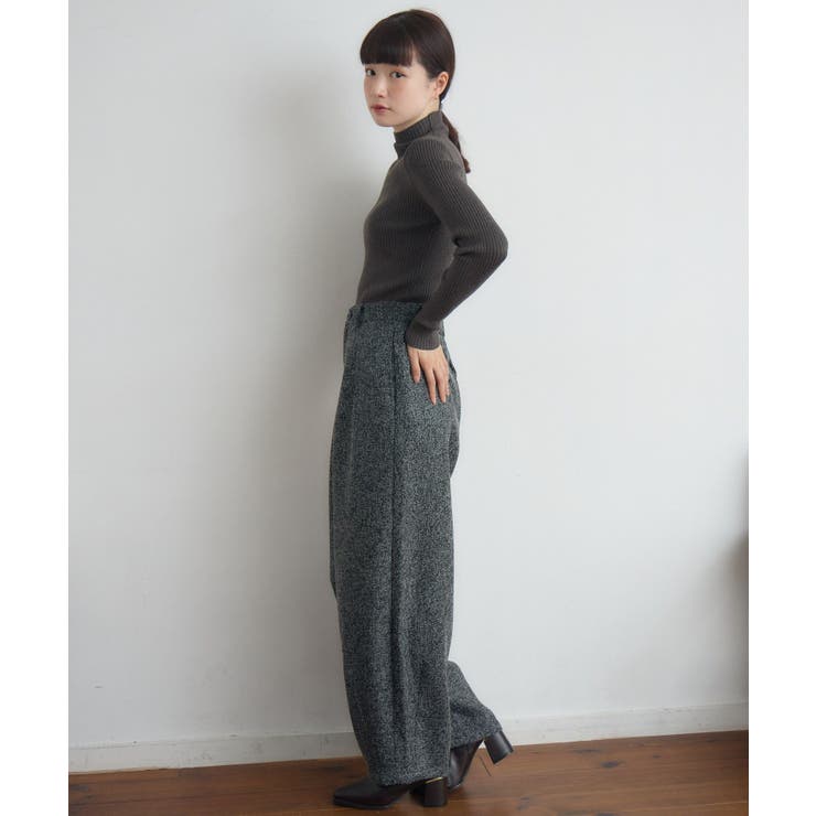 【WEB限定】ツイードタックワイドパンツ | RETRO GIRL | 詳細画像17 