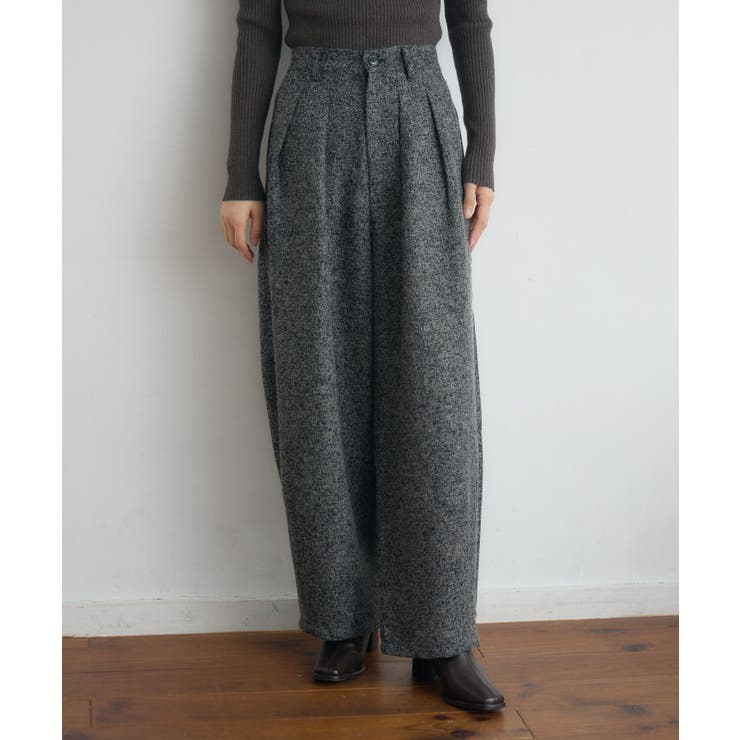【WEB限定】ツイードタックワイドパンツ | RETRO GIRL | 詳細画像2 