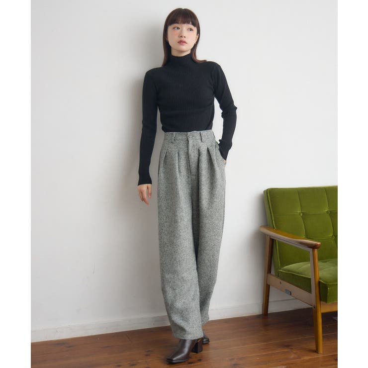 【WEB限定】ツイードタックワイドパンツ | RETRO GIRL | 詳細画像21 