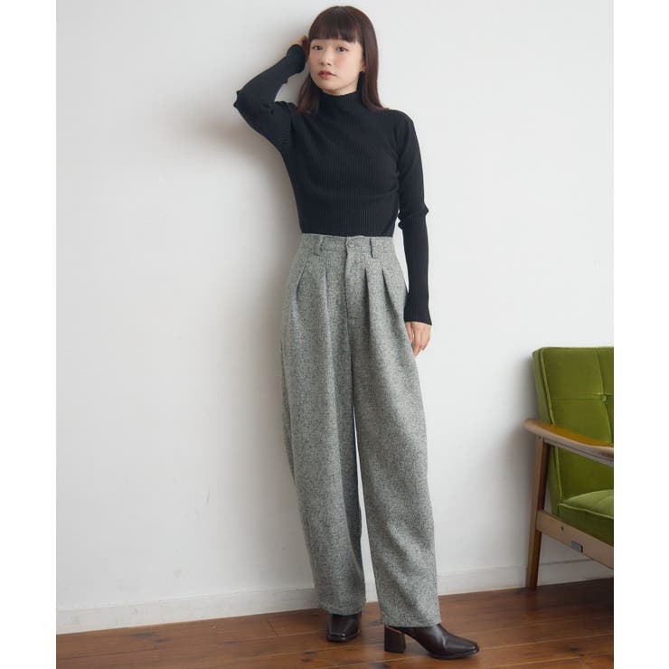【WEB限定】ツイードタックワイドパンツ | RETRO GIRL | 詳細画像22 