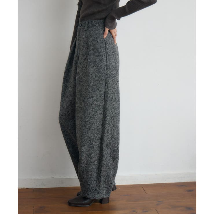 【WEB限定】ツイードタックワイドパンツ | RETRO GIRL | 詳細画像3 
