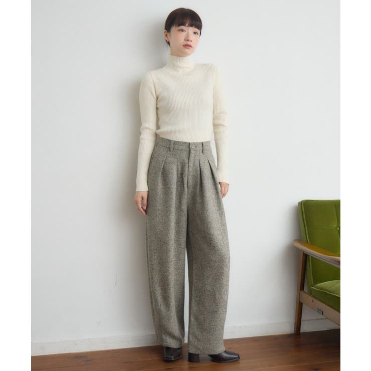 【WEB限定】ツイードタックワイドパンツ | RETRO GIRL | 詳細画像30 